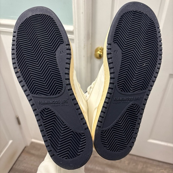 Flamingos Life Old 80s Vegan Leather High Top Sneakers Size EU 41 Unisex - Picture 9 of 12